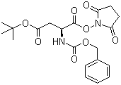 structure of CAS# 3338-32-7, N-苄氧羰基-L-天冬氨酸 4-叔丁酯 1-(N-琥珀酰亚胺)酯