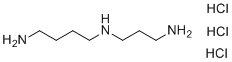CAS # 334-50-9, Spermidine trihydrochloride, N'-(3-aminopropyl)butane-1,4-diamine trihydrochloride