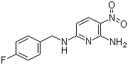 structure of CAS# 33400-49-6, 2-氨基-3-硝基-6-(4-氟苄基氨基)吡啶