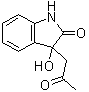 structure of CAS# 33417-17-3, 1,3-二氢-3-羟基-3-(2-氧代丙基)-2H-吲哚-2-酮