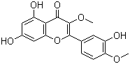 structure of CAS# 33429-83-3, 槲皮素 3,4'-二甲醚