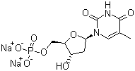 structure of CAS# 33430-62-5, 胸苷酸二钠
