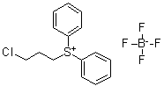structure of CAS# 33462-80-5, (3-氯丙基)二苯基锍四氟硼酸盐