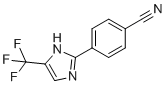 CAS # 33469-11-3, 4-(4-(Trifluoromethyl)-1H-imidazol-2-yl)benzonitrile, 4-[5-(trifluoromethyl)-1H-imidazol-2-yl]benzonitrile