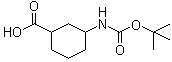 structure of CAS# 334932-13-7, 3-(叔丁氧羰基氨基)-1-环己烷羧酸