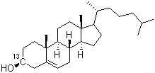 CAS # 334974-05-9, Cholesterol-3-13C