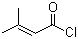 structure of CAS# 3350-78-5, 3,3-Dimethylacryloyl chloride