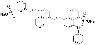structure of CAS# 3351-05-1, 酸性蓝 113