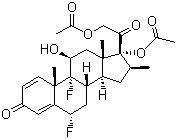 CAS # 33564-31-7, Diflorasone diacetate, 6a,9-Difluoro-11b,17,21-trihydroxy-16b-methylpregna-1,4-diene-3,20-dione 17,21-diacetate