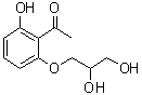 CAS # 3361-18-0, 2'-(2,3-Dihydroxypropoxy)-6'-hydroxyacetophenone