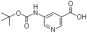 structure of CAS# 337904-92-4, 5-[(叔丁氧羰基)氨基]烟酸