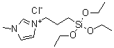 CAS 登录号：338741-79-0, 1-[3-(三乙氧基硅烷基)丙基]-3-甲基咪唑鎓氯化物