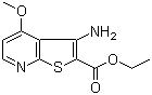 structure of CAS# 338773-61-8, 3-氨基-4-甲氧基噻吩并[2,3-b]吡啶-2-羧酸乙酯