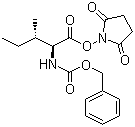 structure of CAS# 3391-99-9, N-(Phenylmethoxycarbonyl)-L-isoleucine 2,5-dioxo-1-pyrrolidinyl ester