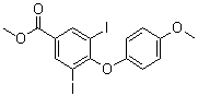 CAS 登录号：33927-09-2, 3,5-二碘-4-(4-甲氧基苯氧基)苯甲酸甲酯