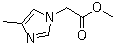 4-Methyl-1H-imidazole-1-acetic acid methyl ester molecular structure (CAS 339526-03-3)