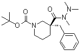 structure of CAS# 339539-82-1, (3R)-3-(苯基甲基)-1,3-哌啶二甲酸 1-(1,1-二甲基乙基)酯 3-(三甲基酰肼)