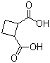 Cyclobutane-1,2-dicarboxylic acid molecular structure (CAS 3396-14-3)