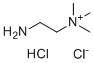 structure of CAS# 3399-67-5, 2-Amino-N,N,N-trimethyl-ethanaminium chloride hydrochloride (1:1:1)
