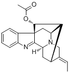 CAS # 34020-07-0, Vinorine, (17R,19E)-1,2,19,20-Tetradehydro-1-demethylajmalan-17-ol 17-acetate