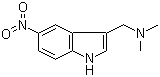 CAS # 3414-64-0, 5-Nitrogramine, N,N-Dimethyl-1-(5-nitro-1H-indol-3-yl)methanamine