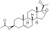 CAS # 34209-81-9, 16,17-Epoxypregnenolone acetate, 16a,17a-Epoxy-20-oxopregn-5-en-3b-yl acetate