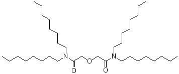 structure of CAS# 342794-43-8, N,N,N'N'-四辛基-3-氧杂戊二酰胺