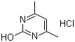 structure of CAS# 34289-60-6, 4,6-二甲基-2-羟基嘧啶盐酸盐