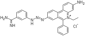structure of CAS# 34301-55-8, 氯化氮氨菲啶