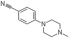 structure of CAS# 34334-28-6, 4-(4-甲基-1-哌嗪基)苯腈