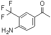 structure of CAS# 343564-14-7, 1-[4-Amino-3-(trifluoromethyl)phenyl]-1-ethanone