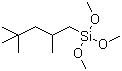 structure of CAS# 34396-03-7, Trimethoxy(2,4,4-trimethylpentyl)silane
