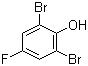 structure of CAS# 344-20-7, 2,6-Dibromo-4-fluorophenol