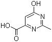 structure of CAS# 34415-10-6, 6-羟基-2-甲基嘧啶-4-甲酸
