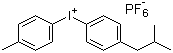 CAS # 344562-80-7, 4-Isobutylphenyl-4'-methylphenyliodonium hexafluorophosphate