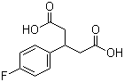 CAS 登录号：3449-63-6, 3-(4-氟苯基)戊二酸