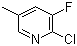 structure of CAS# 34552-15-3, 2-Chloro-3-fluoro-5-picoline