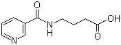 CAS # 34562-97-5, Pikamilone, 4-((Pyridine-3-carbonyl)-amino)-butyric acid, 4-Nicotinoylamino-butyric acid