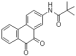 structure of CAS# 345630-40-2, N-(9,10-Dioxo-9,10-dihydro-phenanthren-2-yl)-2,2-dimethylpropionamide