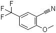 structure of CAS# 34636-92-5, 2-Methoxy-5-(trifluoromethyl)benzonitrile