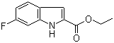 CAS # 348-37-8, Ethyl 6-fluoroindole-2-carboxylate, 6-Fluoroindole-2-carboxylic acid ethyl ester