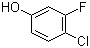 structure of CAS# 348-60-7, 4-Chloro-3-fluorophenol