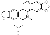 CAS # 348098-59-9, 8-Acetonyldihydroavicine, (-)-1-(5,6-Dihydro-5-methyl-1,3-benzodioxolo[5,6-c][1,3]dioxolo[4,5-j]phenanthridin-6-yl)-2-propanone