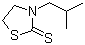 3-Isobutyl-2-thiazolidinethione molecular structure (CAS 3484-98-8)
