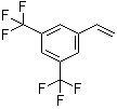 CAS # 349-59-7, 3,5-Bis(trifluoromethyl)styrene, 1-Ethenyl-3,5-bis(trifluoromethyl)benzene, 3,5-Bis(trifluoromethyl)-1-vinylbenzene