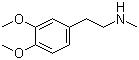 CAS # 3490-06-0, N-Methylhomoveratrylamine, 2-(3,4-Dimethoxyphenyl)-N-methylethanamine, N-Methyl-3,4-dimethoxyphenylethylamine