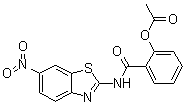 CAS # 349132-95-2, 2-(Acetyloxy)-N-(6-nitro-2-benzothiazolyl)benzamide