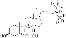 structure of CAS# 349553-94-2, 7alpha-羟基胆固醇-25,26,26,26-27,27,27-D7