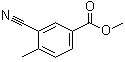 structure of CAS# 35066-32-1, 3-Cyano-4-methylbenzoic acid methyl ester