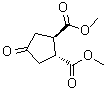 structure of CAS# 35079-19-7, (-)-环戊酮-反式-3,4-二羧酸二甲酯